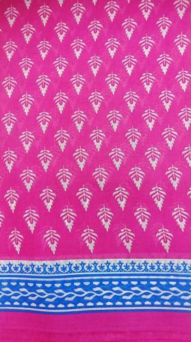 60s PRINTED COTTON SAREE